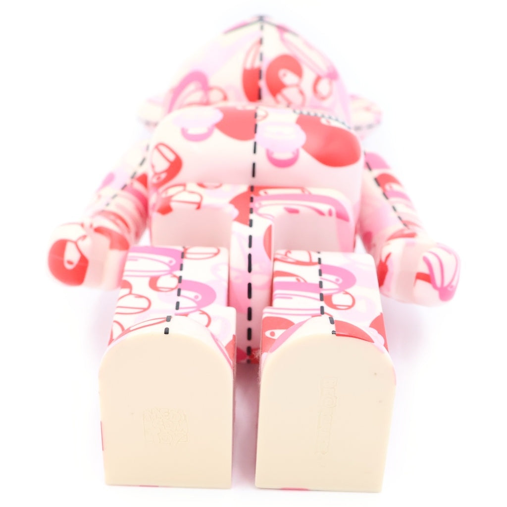 MEDICOM TOY(メディコムトイ) ×A BATHING APE BE@RBRICK BAPE PLAY ABC CAMO 400% カモ総柄 ベアブリック フィギュア 人形 ピンク