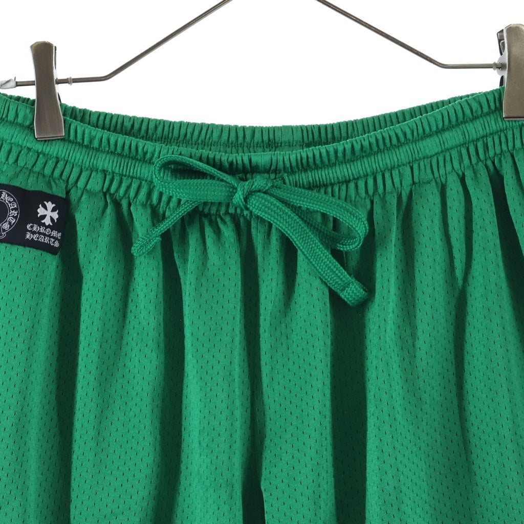 CHROME HEARTS(クロムハーツ) MESH VARSITY SHORTS CHプリント メッシュハーフパンツ ショーツ グリーン