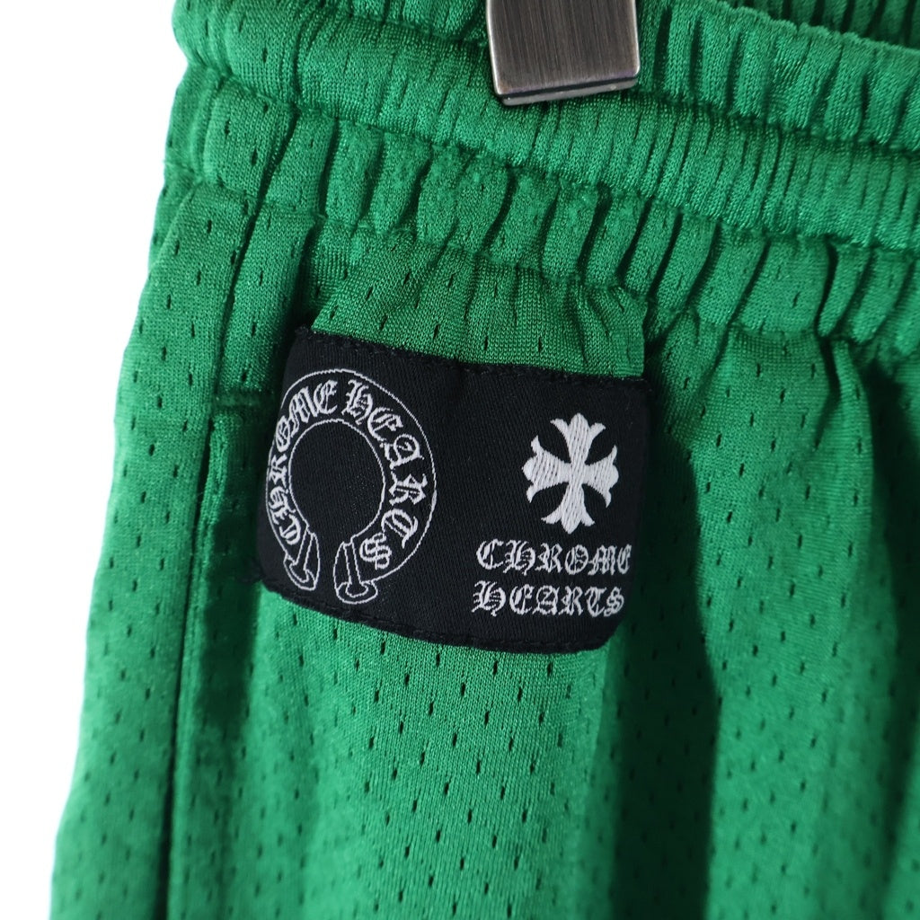 CHROME HEARTS(クロムハーツ) MESH VARSITY SHORTS CHプリント メッシュハーフパンツ ショーツ グリーン