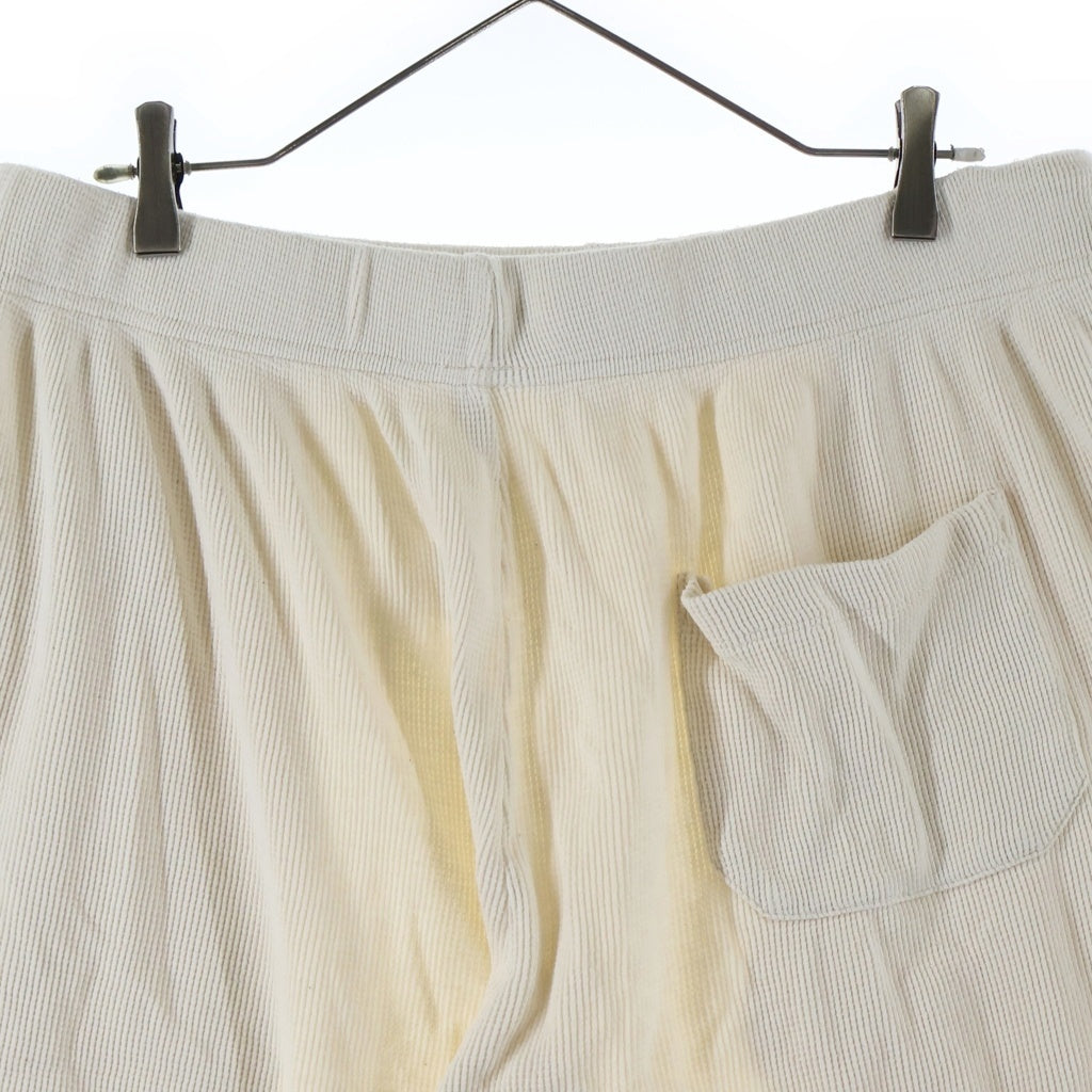 CHROME HEARTS(クロムハーツ) Y NOT WAFFLE KNIT CH EMBROIDERED SHORTS CH刺繍 ワッフルニット ハーフパンツ ショーツ べージュ