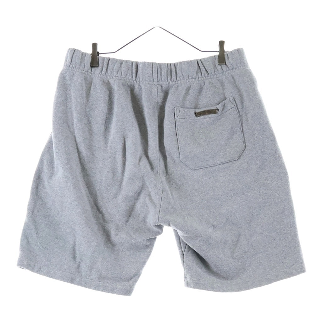 CHROME HEARTS(クロムハーツ) Y NOT 3 CEMETRY CROSS PATCH SWEAT SHORTS レザーセメタリークロスパッチ スウェットショーツ ハーフパンツ グレー/ブラック