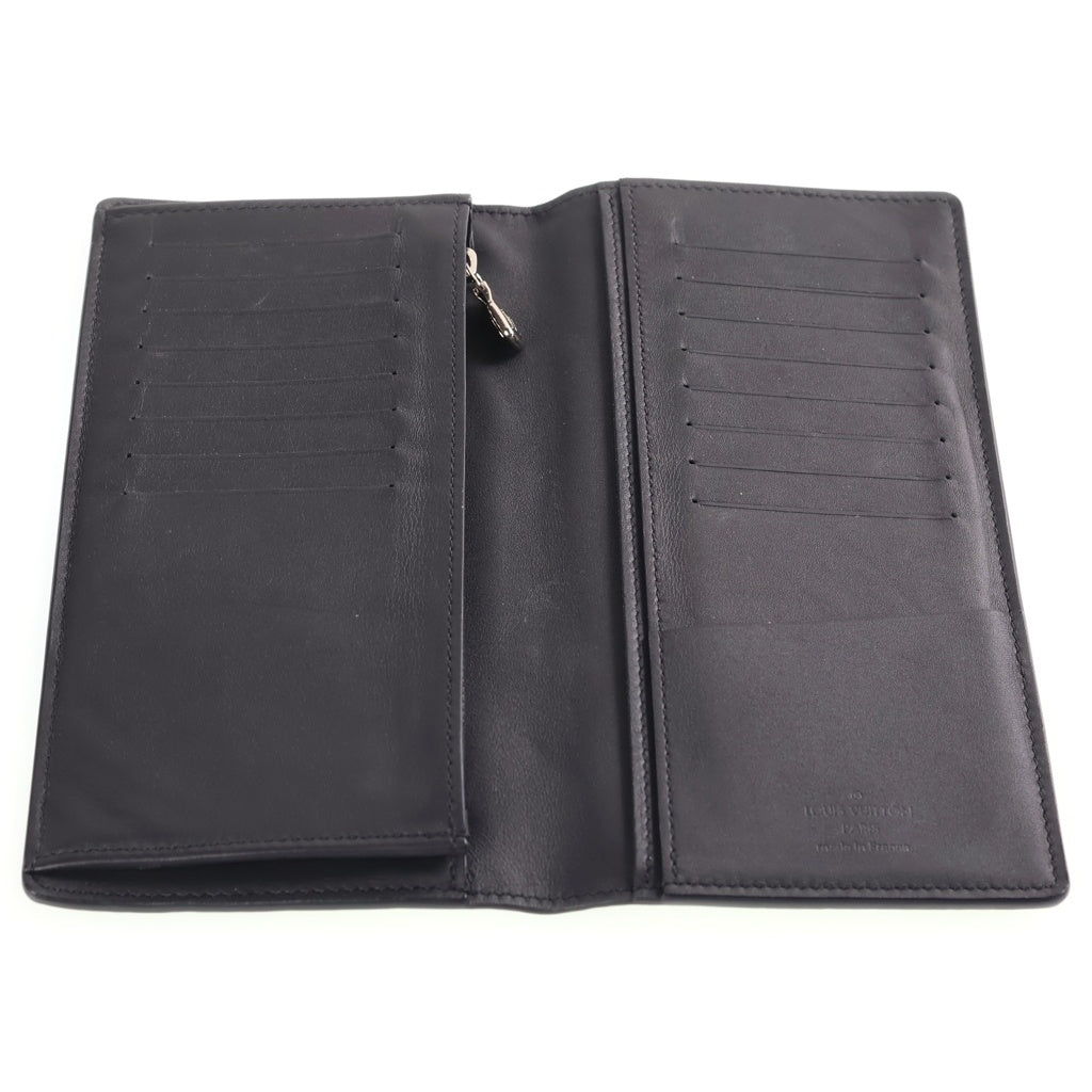 LOUIS VUITTON(ルイヴィトン) ポルトフォイユ ブラザ NM レザーウォレット 二つ折り財布 ブルー/イエロー M81440 RFID レディース