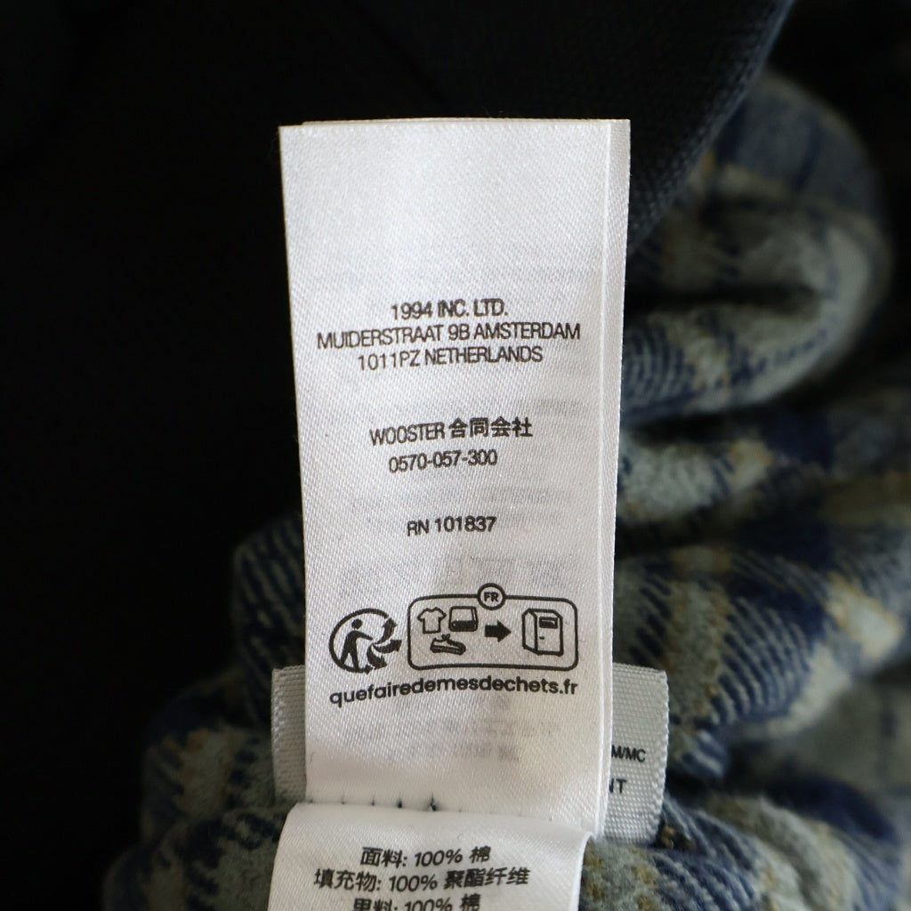 SUPREME(シュプリーム) 25AW Reflective Arc Hooded Work Jacket リフレクティブアーチ ジップアップ フーデッドワークジャケット デニムパーカー フーディー ブラック