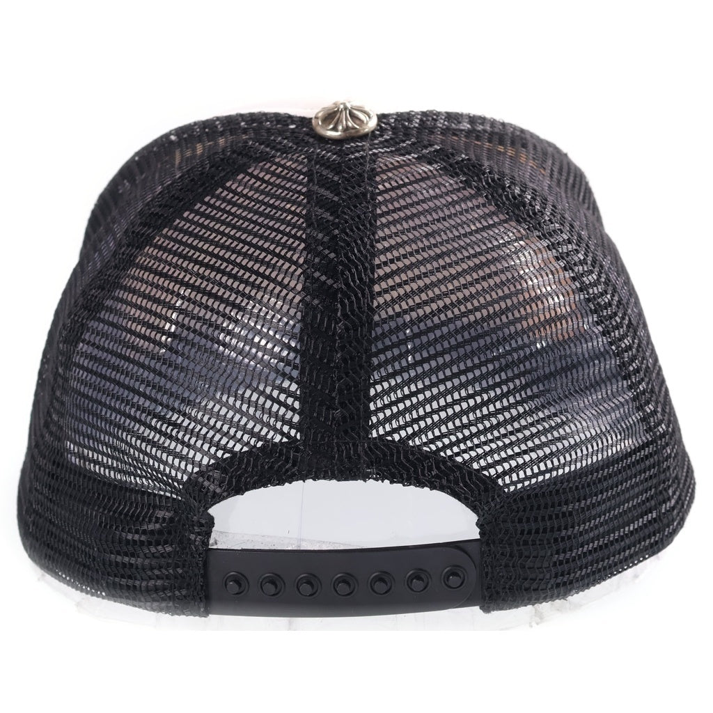 CHROME HEARTS(クロムハーツ) TRUCKER CAP トラッカーキャップ CHパッチクロスボール付メッシュキャップ 帽子 ブラック/ホワイト 2238-304-3326