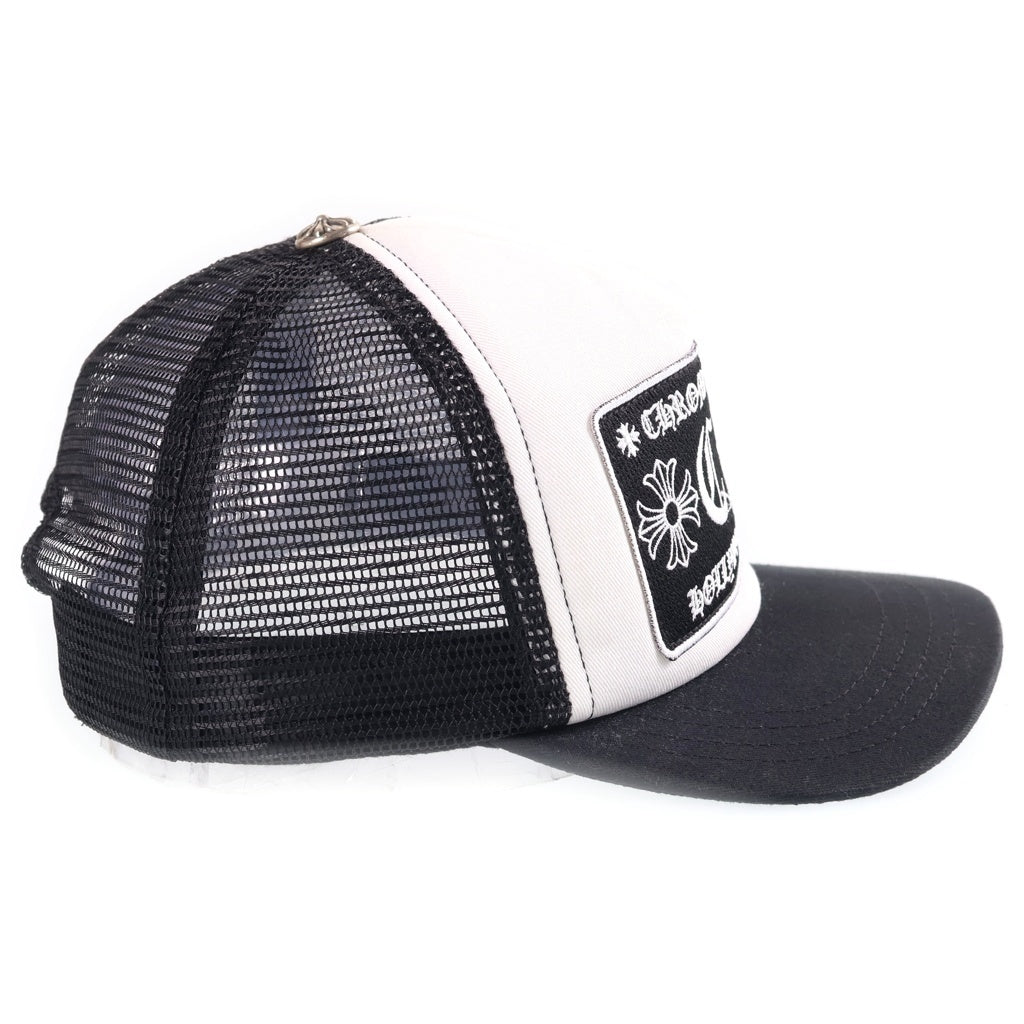 CHROME HEARTS(クロムハーツ) TRUCKER CAP トラッカーキャップ CHパッチクロスボール付メッシュキャップ 帽子 ブラック/ホワイト 2238-304-3326