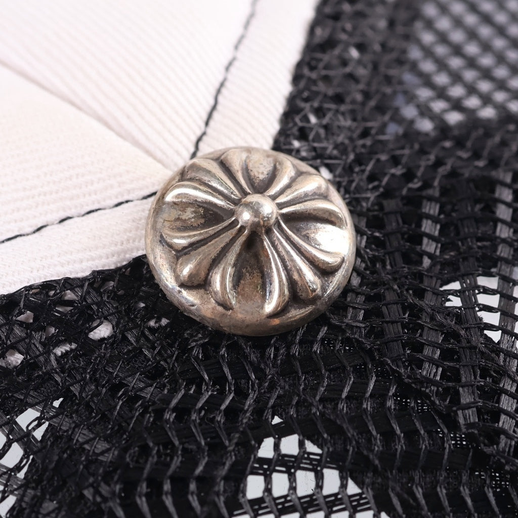 CHROME HEARTS(クロムハーツ) TRUCKER CAP トラッカーキャップ CHパッチクロスボール付メッシュキャップ 帽子 ブラック/ホワイト 2238-304-3326