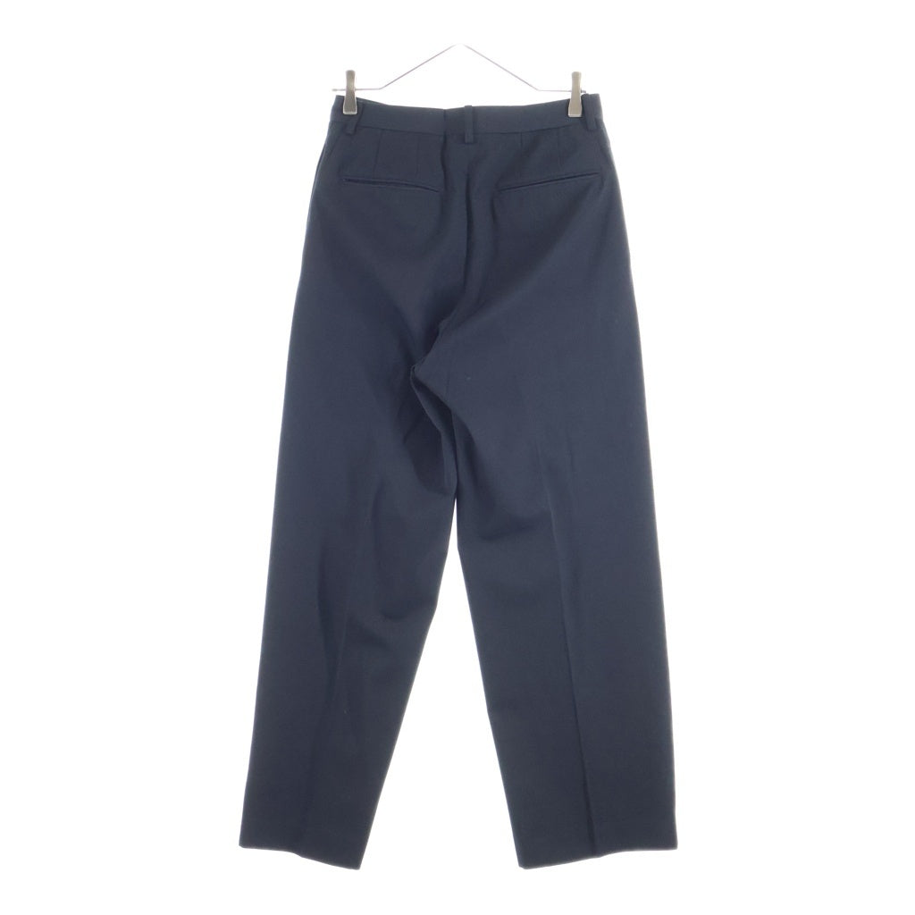 AURALEE(オーラリー) 24AW LIGHT WOOL MAX GABARDINE SLACKS ライトウールマックス ギャバジン 2タックスラックス ブラック A24AP04MG