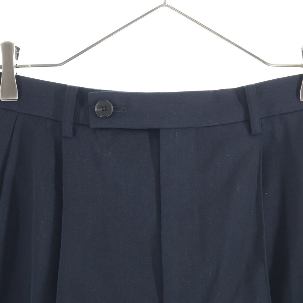 AURALEE(オーラリー) 24AW LIGHT WOOL MAX GABARDINE SLACKS ライトウールマックス ギャバジン 2タックスラックス ブラック A24AP04MG