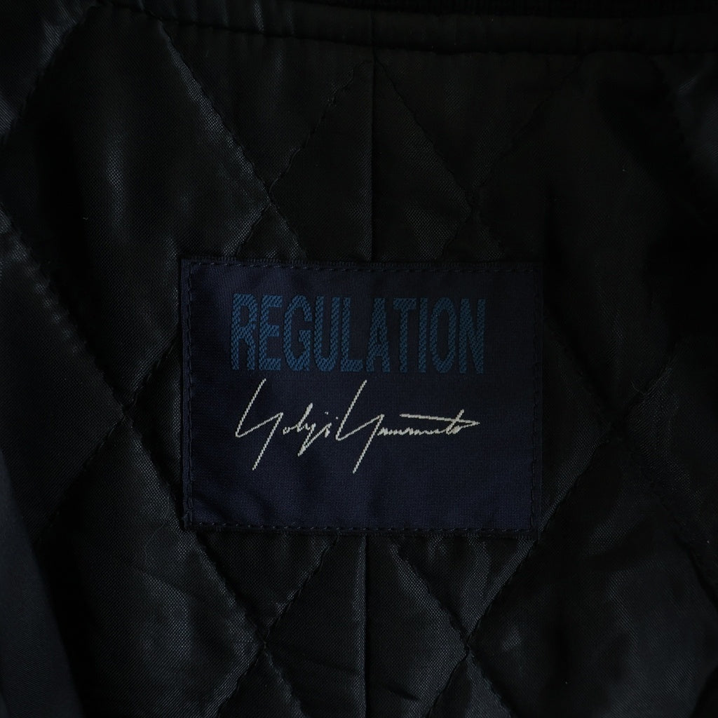 Yohji Yamamoto(ヨウジヤマモト) NY TWILL R-BACKSIDE FLARE BOMBER JACKET ナイロンツイル フレアボンバージャケット MA-1 ブラック FB-J91-501