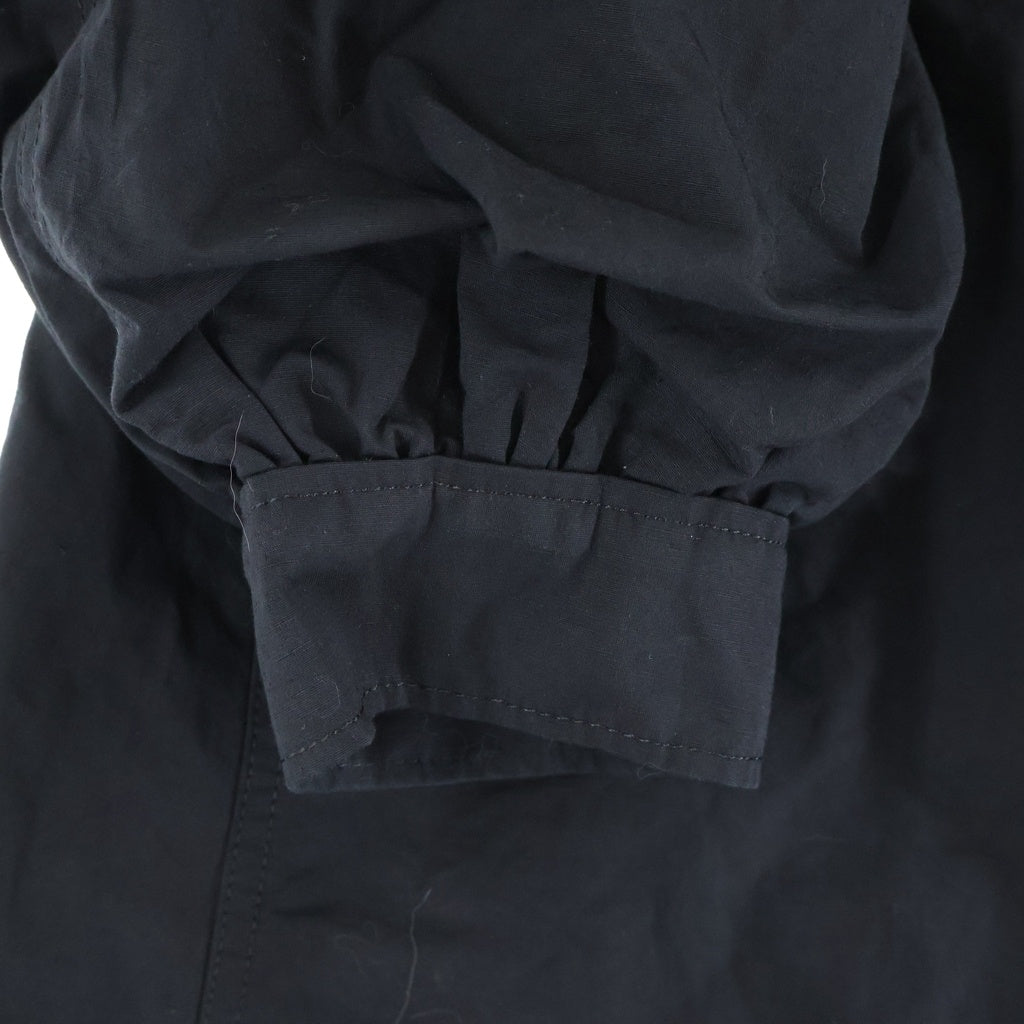 YOHJI YAMAMOTO REGULATION(ヨウジヤマモト レギュレーション) 25SS WATER REPELLENT WEATHER R-MODS COAT ウォーターリペレントウェザー モッズコート ジャケット ブラック FT-C92-300