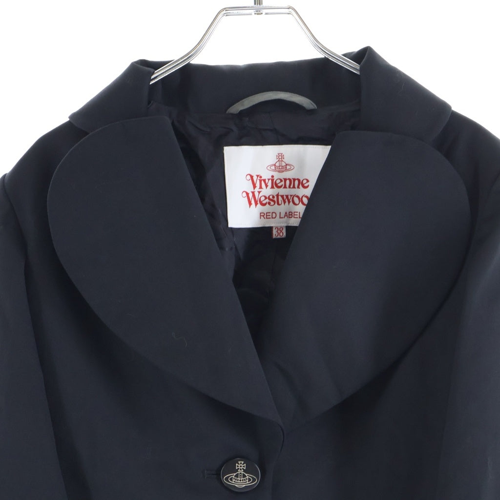 Vivienne Westwood Red Label(ヴィヴィアンウエストウッドレッドレーベル) オーブボタン シングルブレスト ラブジャケット ブラック 16-12-461004