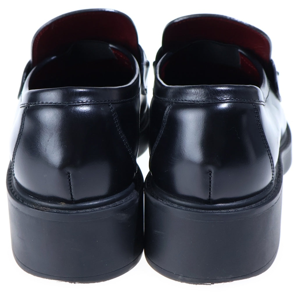 GUCCI(グッチ) ホースビット プラットフォーム レザーローファー ゴールド金具 レディース ブラック 794378