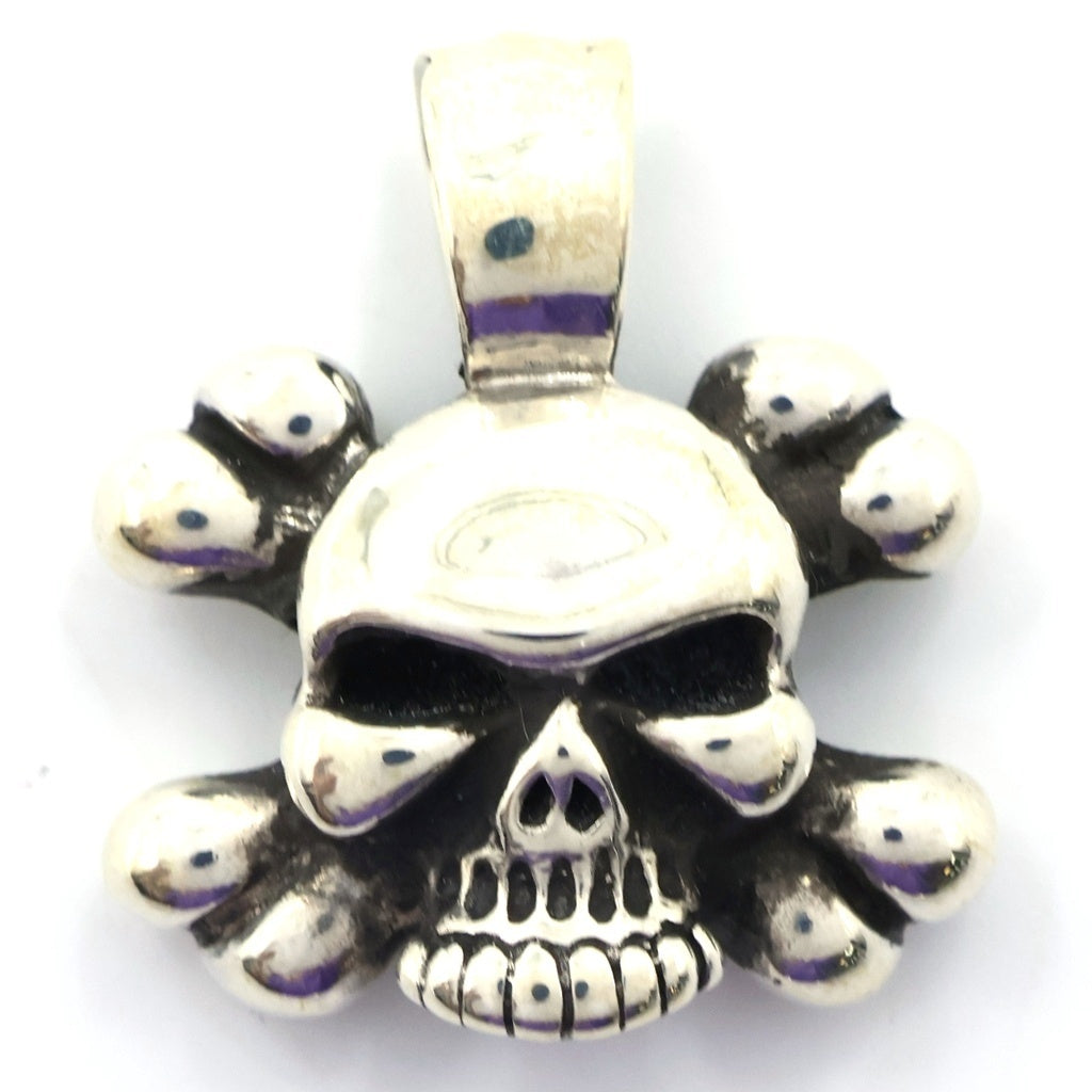 Bill Wall Leather/BWL(ビルウォールレザー) CROSS BONE SKULL PENDANT クロスボーン スカル ペンダントトップ SV925 シルバー