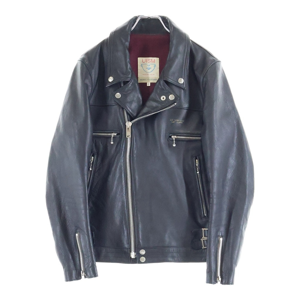 UNDERCOVER(アンダーカバー) 12AW BIKER LEATHER JACKET カウハイド ダブルライダース レザージャケット ブラック J9204