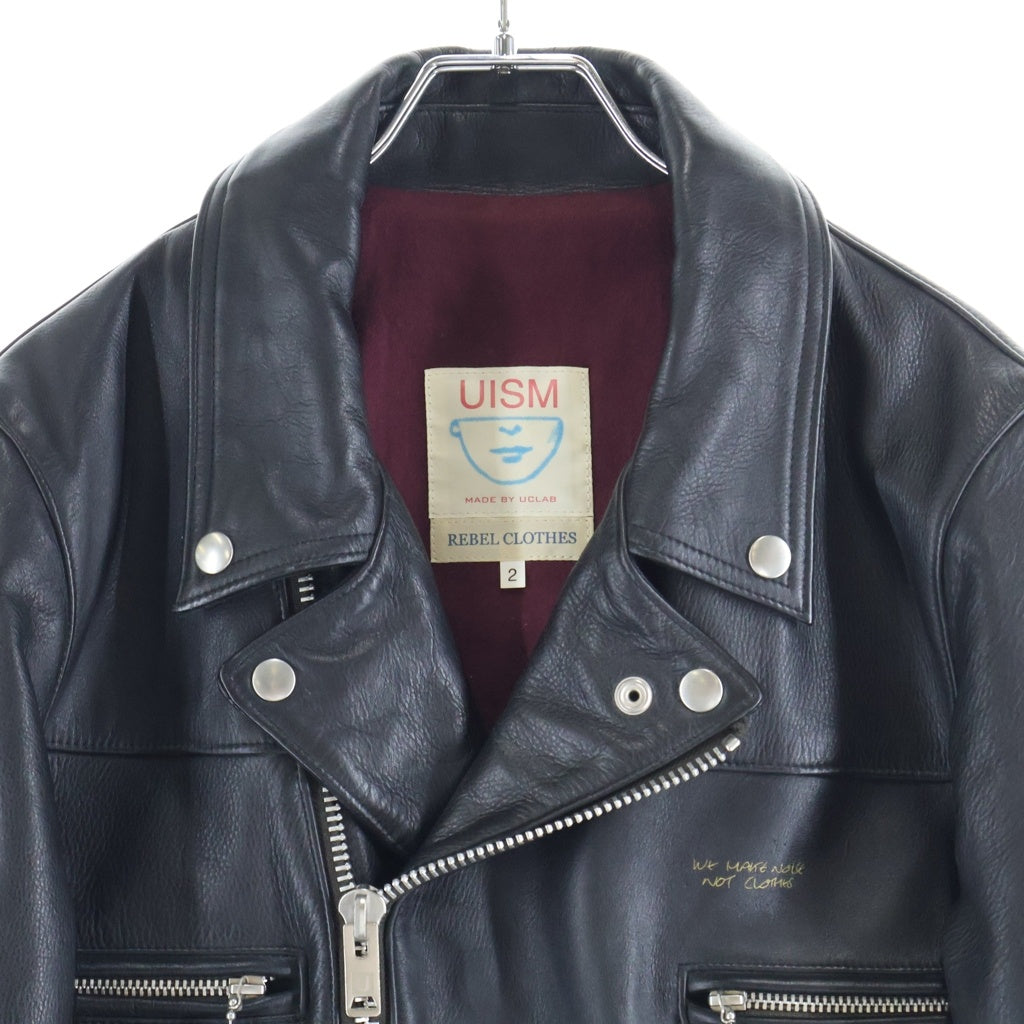 UNDERCOVER(アンダーカバー) 12AW BIKER LEATHER JACKET カウハイド ダブルライダース レザージャケット ブラック J9204