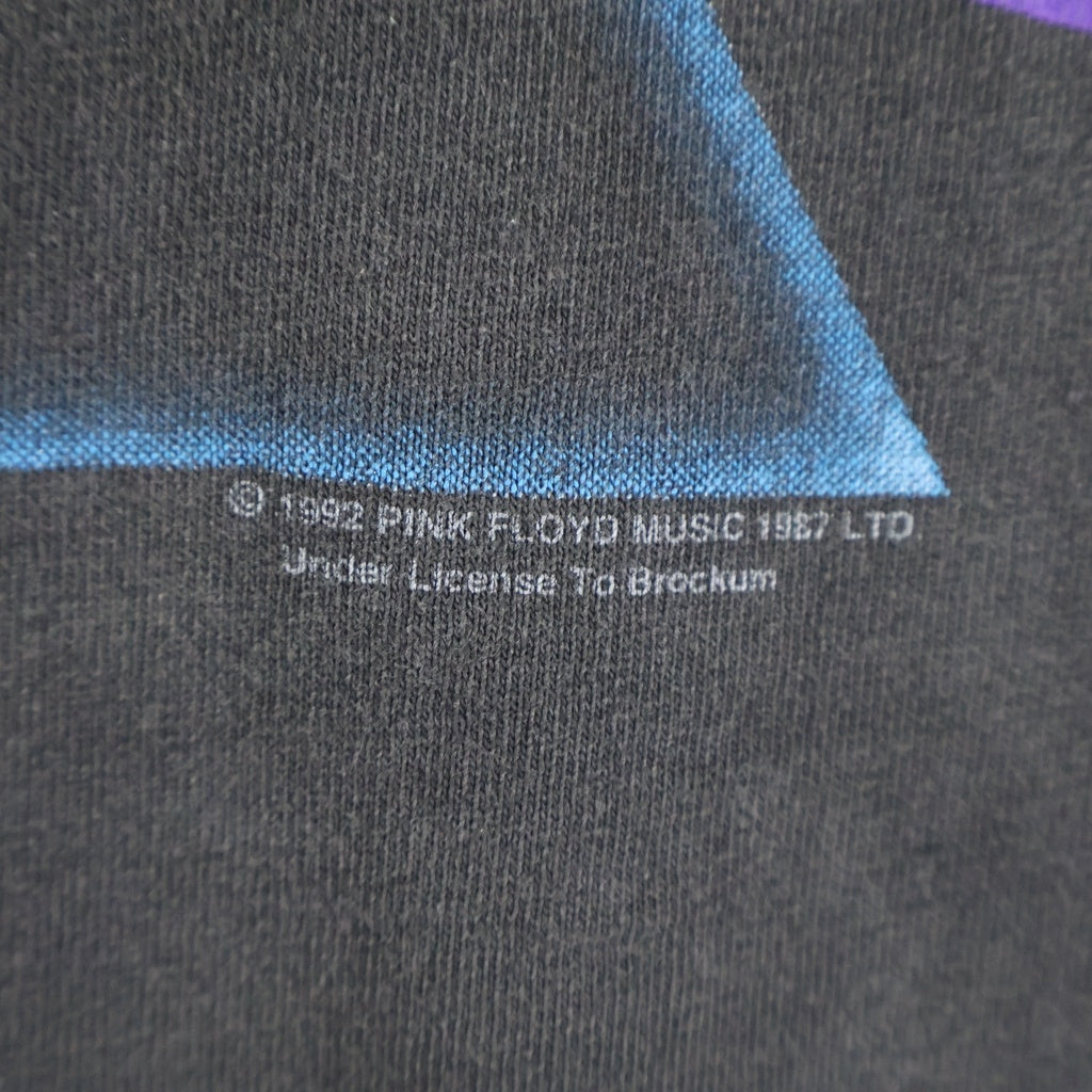 VINTAGE(ヴィンテージ) 90S VINTAGE PINK FLOYD DARK SIDE OF THE MOON BROCKUM ヴィンテージ ピンクフロイド ダークサイドオブザムーン クルーネック半袖Tシャツ カットソー ブラック