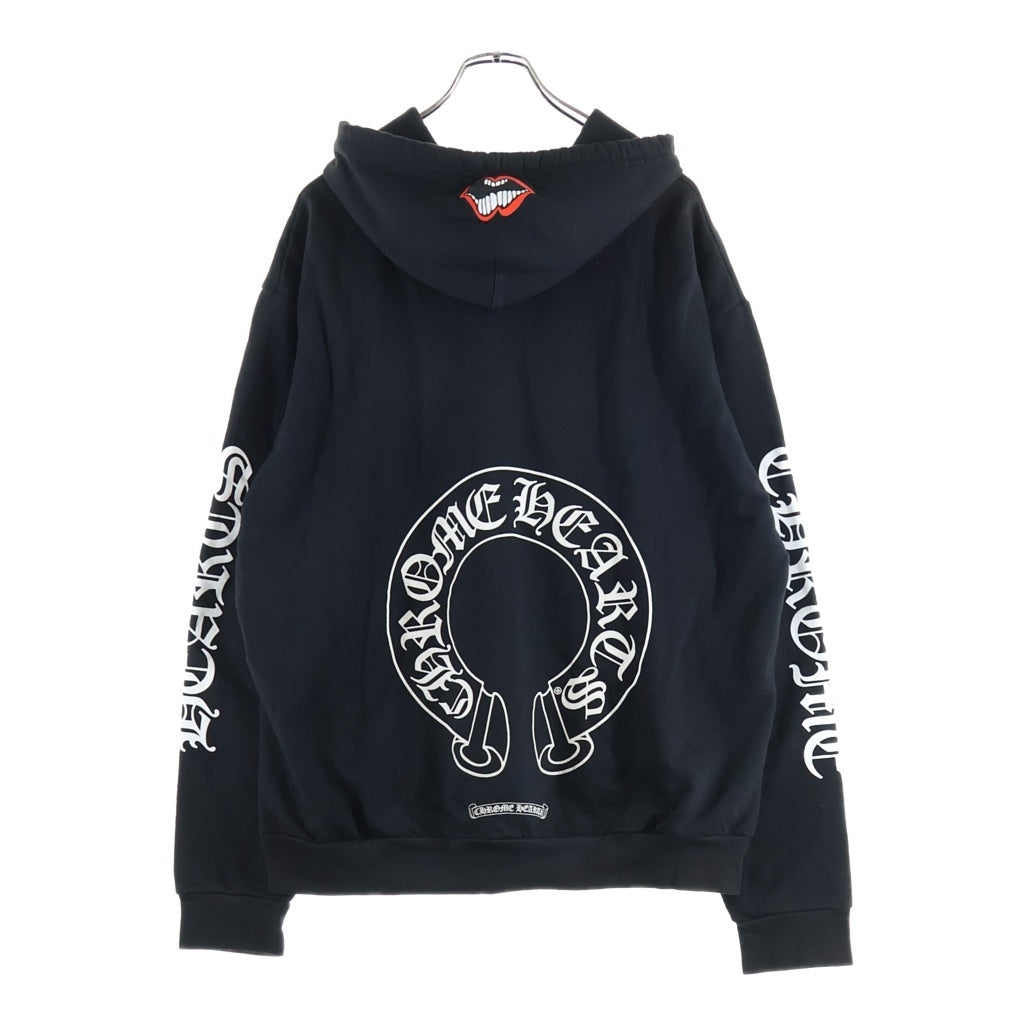 CHROME HEARTS(クロムハーツ) ×MATTY BOY CHOMPER SWTSHRT HD PLVR マッティボーイ チョンパー ホースシューフーディ プルオーバースウェットパーカー ブラック