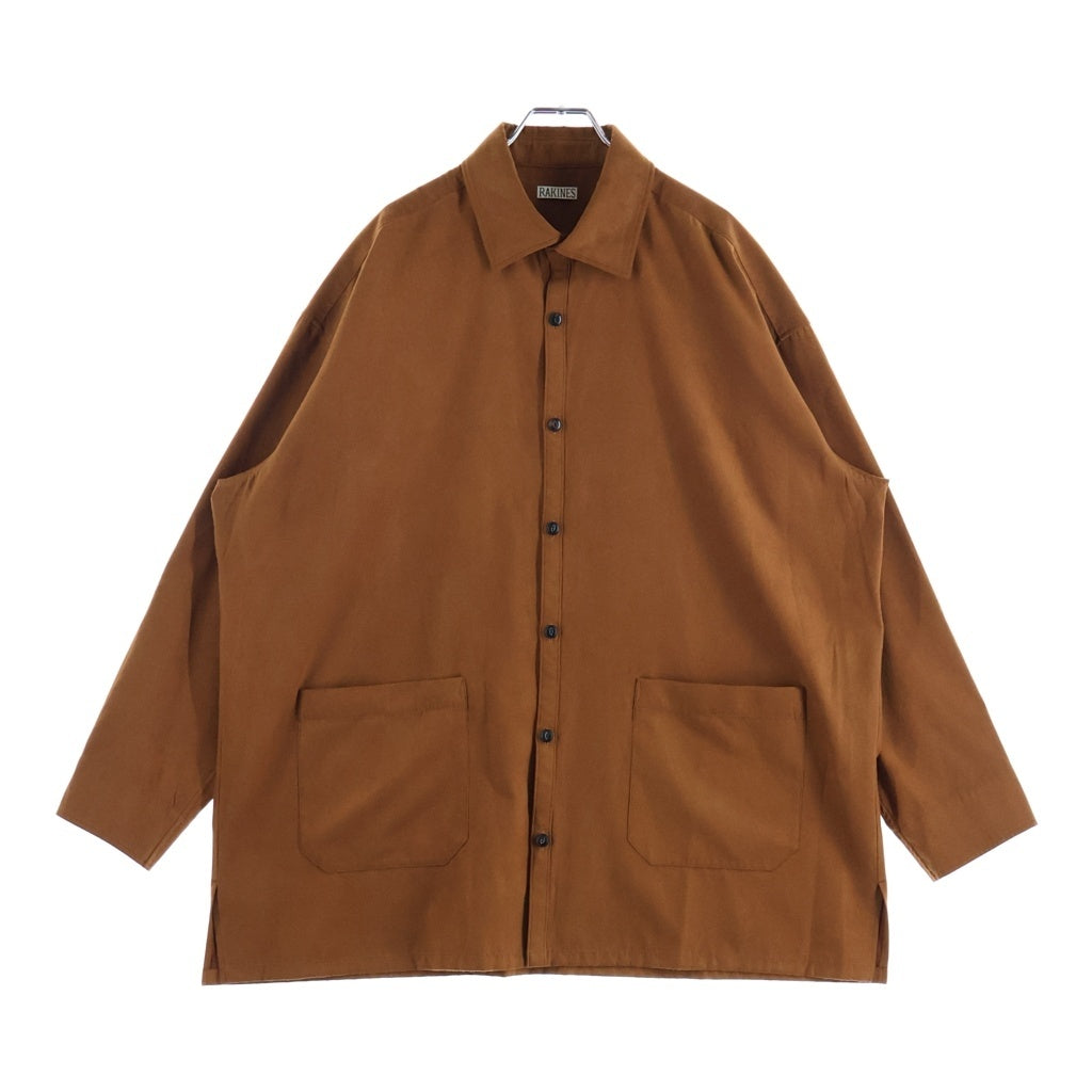 RAKINES(ラキネス) MICRO LIGHT SUEDE マイクロライトスウェード 長袖シャツ ブラウン 09S23SS166S