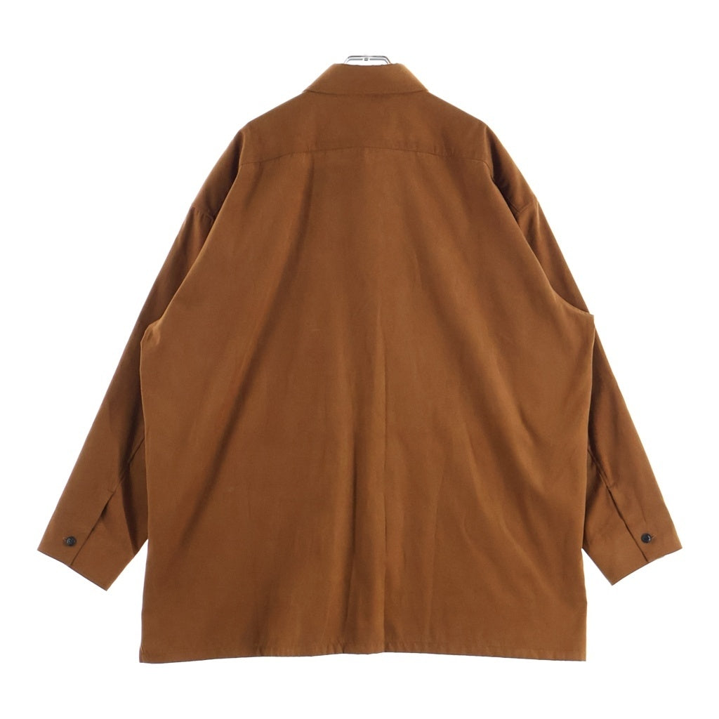 RAKINES(ラキネス) MICRO LIGHT SUEDE マイクロライトスウェード 長袖シャツ ブラウン 09S23SS166S