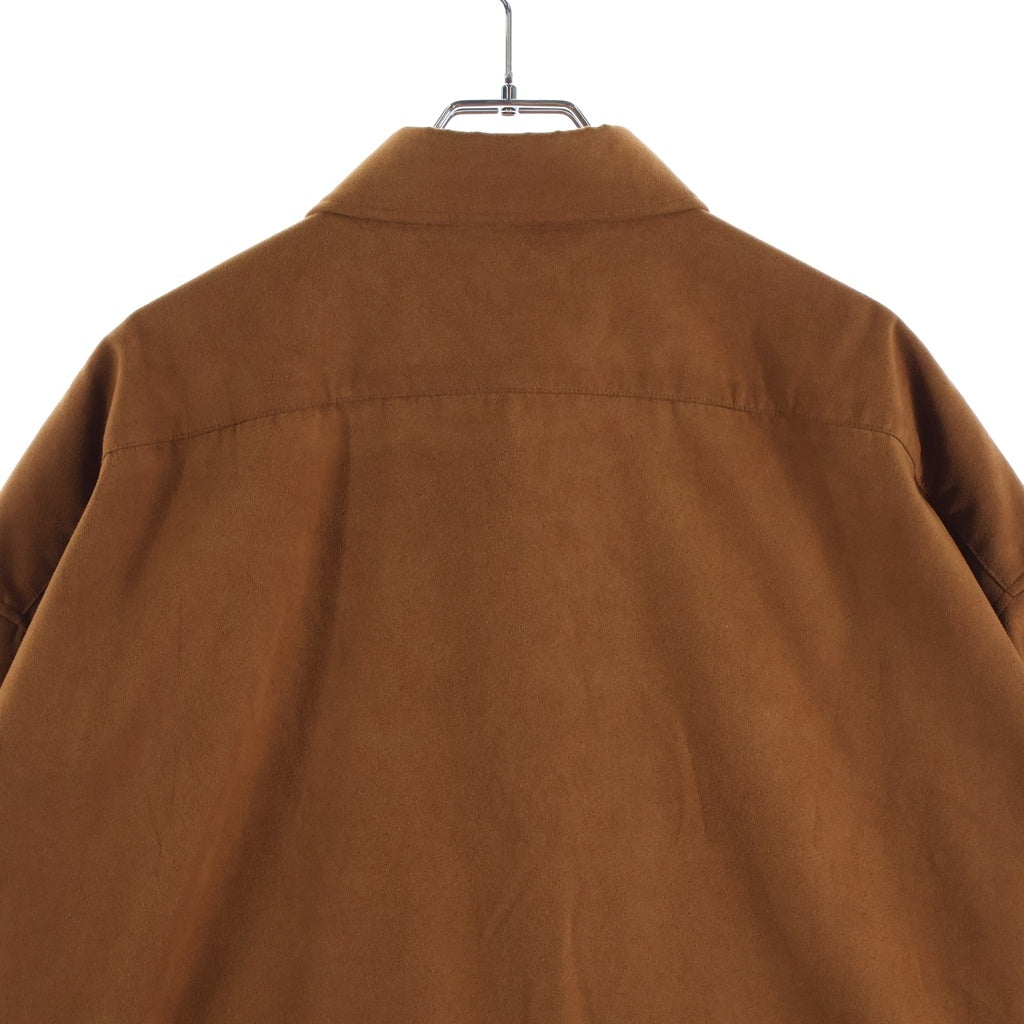RAKINES(ラキネス) MICRO LIGHT SUEDE マイクロライトスウェード 長袖シャツ ブラウン 09S23SS166S