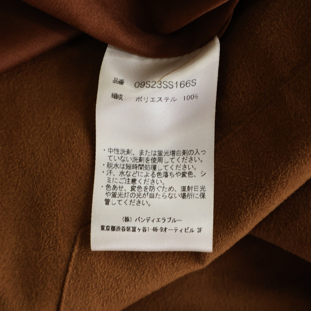 RAKINES(ラキネス) MICRO LIGHT SUEDE マイクロライトスウェード 長袖シャツ ブラウン 09S23SS166S