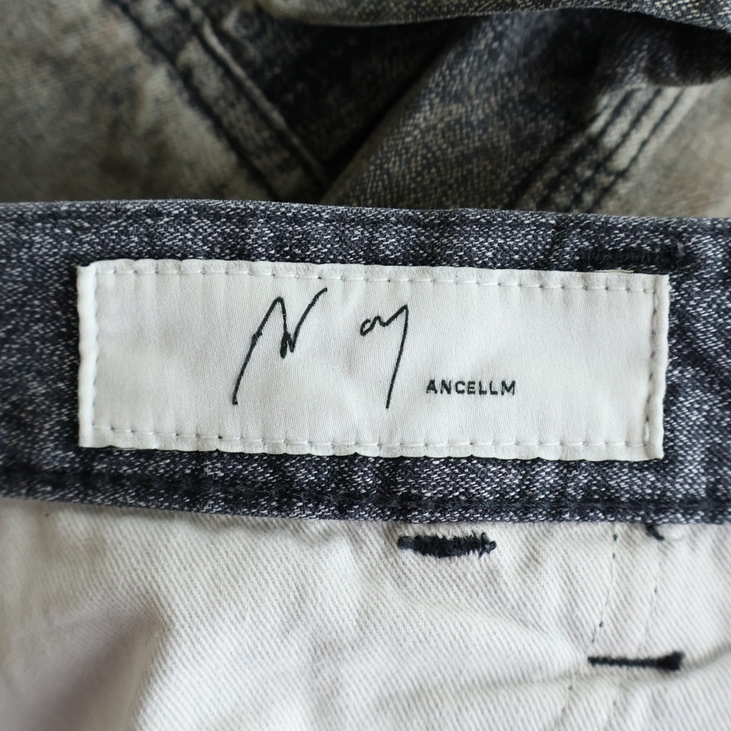 ANCELLM(アンセルム) 23AW BLACK HEATHER PAINTER PANTS ヘザー ペインター パンツ ブラック ANC-PT36-B