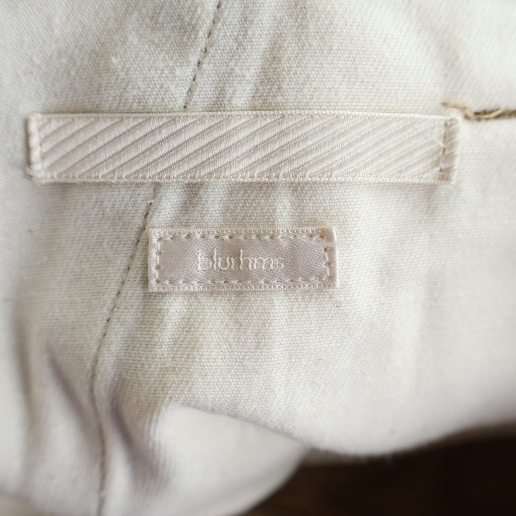 blurhms(ブラームス) 23AW Belted Chinos 1タック ボタンフライ ベルテッドチノ パンツ ブラウン BHS23F024