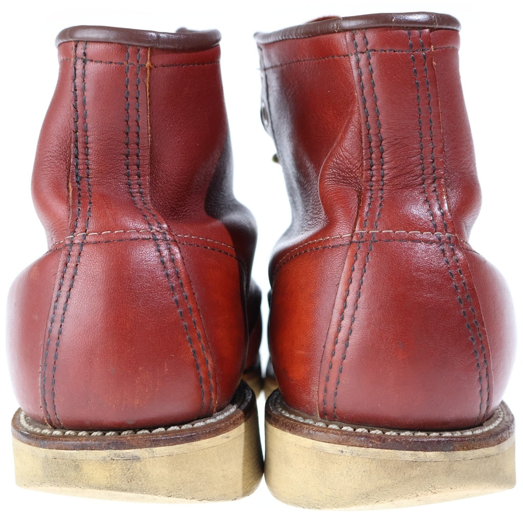 RED WING(レッド ウイング) 90S VINTAGE 8875 四角犬タグ USA製 レザー アイリッシュセッター レースアップ ワークブーツ ブラウン