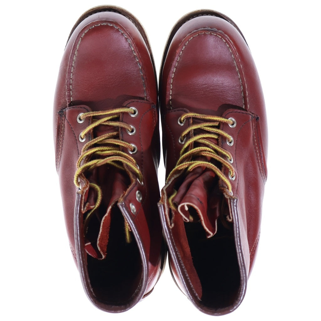 RED WING(レッド ウイング) 90S VINTAGE 8875 四角犬タグ USA製 レザー アイリッシュセッター レースアップ ワークブーツ ブラウン