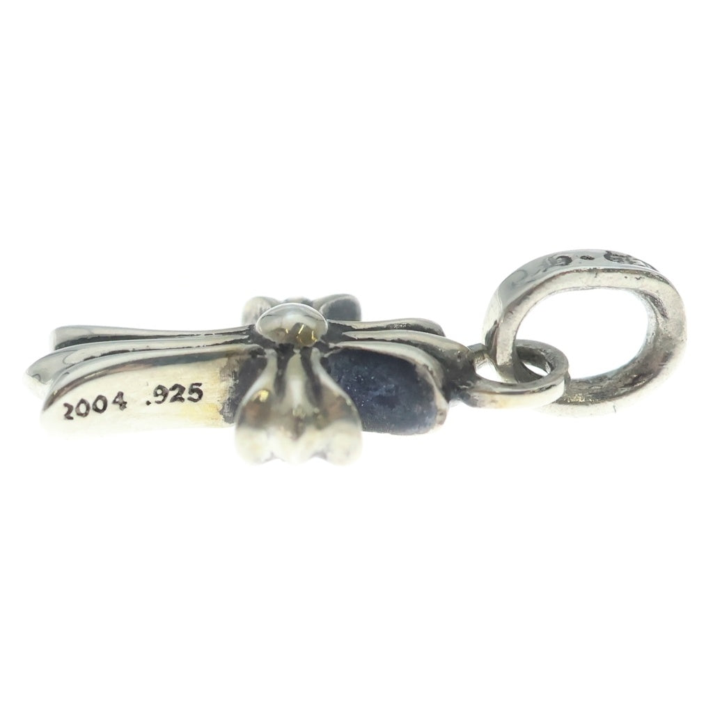 CHROME HEARTS(クロムハーツ) CRS BBYFAT P SAP ベイビーファットクロス PAVE ブルーサファイア ペンダントトップ シルバー BCA236