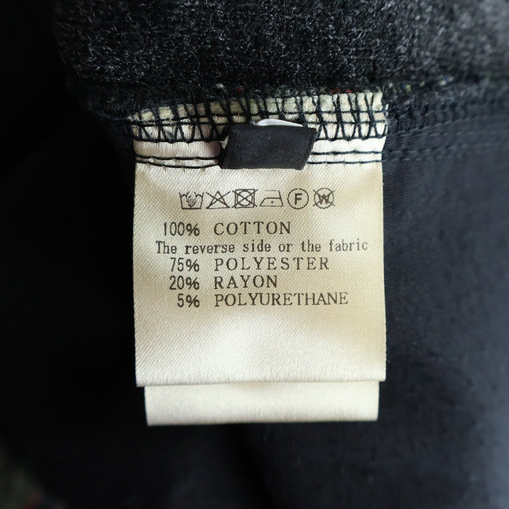 A.F ARTEFACT(エーエフアーティファクト) 25AW NEEDLE PUNCH PLAID FABRIC PANTS ニードルパンチ プレイド ファブリック コットン チェック柄 ワイドパンツ グリーン