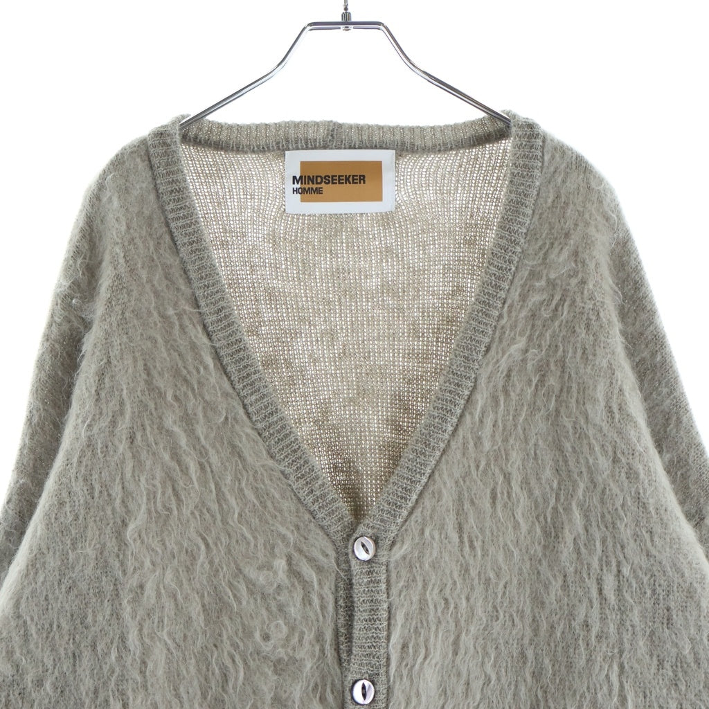 MINDSEEKER(マインドシーカー) SHAGGY MOHAIR CARDIGAN シャギー モヘアニット カーディガン グレー MS-212-012