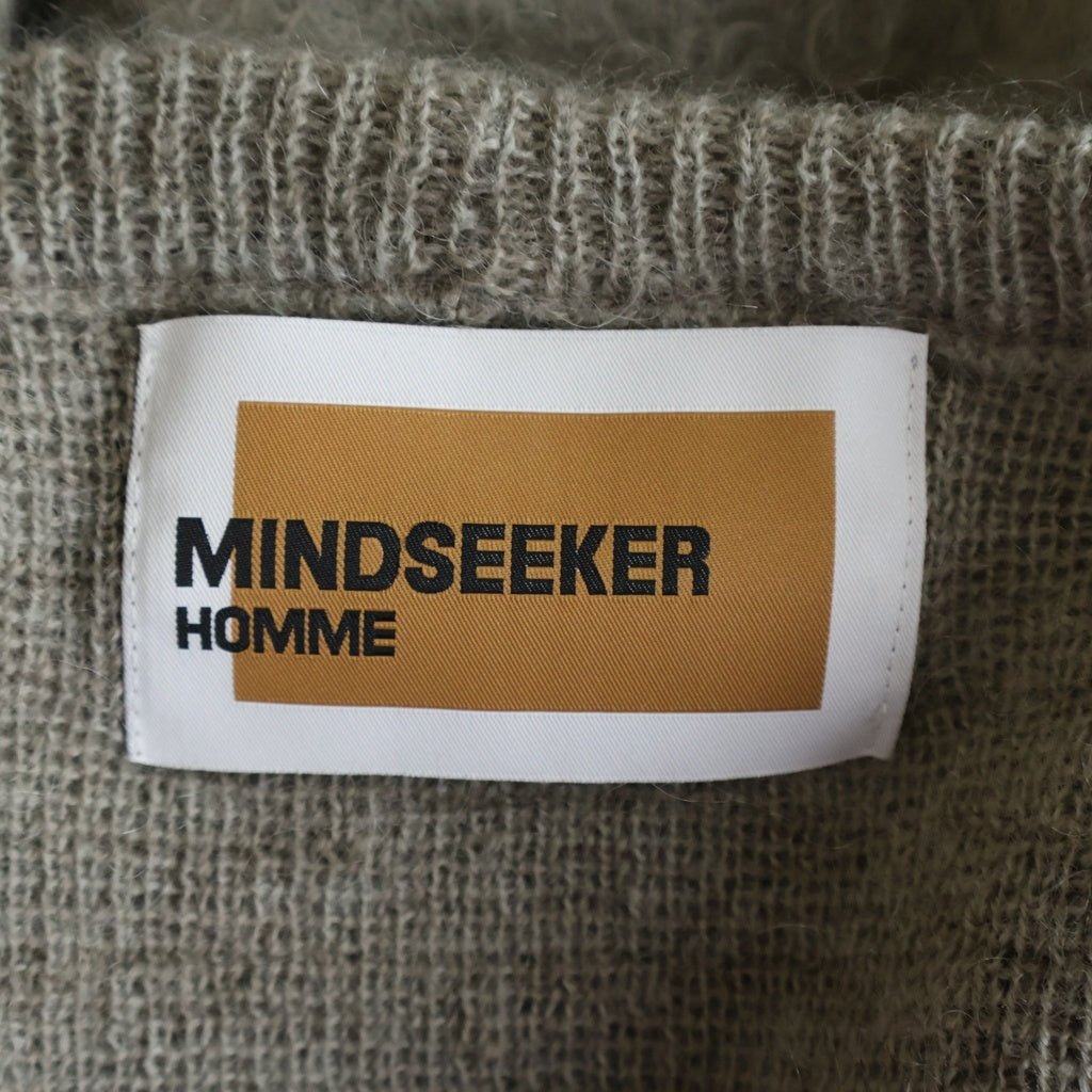MINDSEEKER(マインドシーカー) SHAGGY MOHAIR CARDIGAN シャギー モヘアニット カーディガン グレー MS-212-012