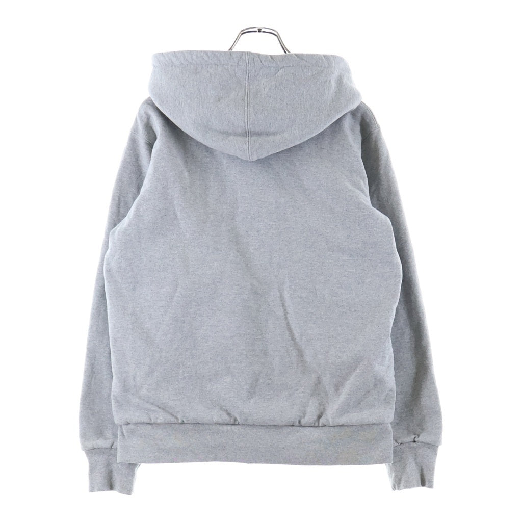 SUPREME(シュプリーム) 16AW Small Box Thermal Zip Up Sweat スモールボックスロゴ 裏地花柄サーマル ジップアップ フーデッド スウェットパーカー グレー