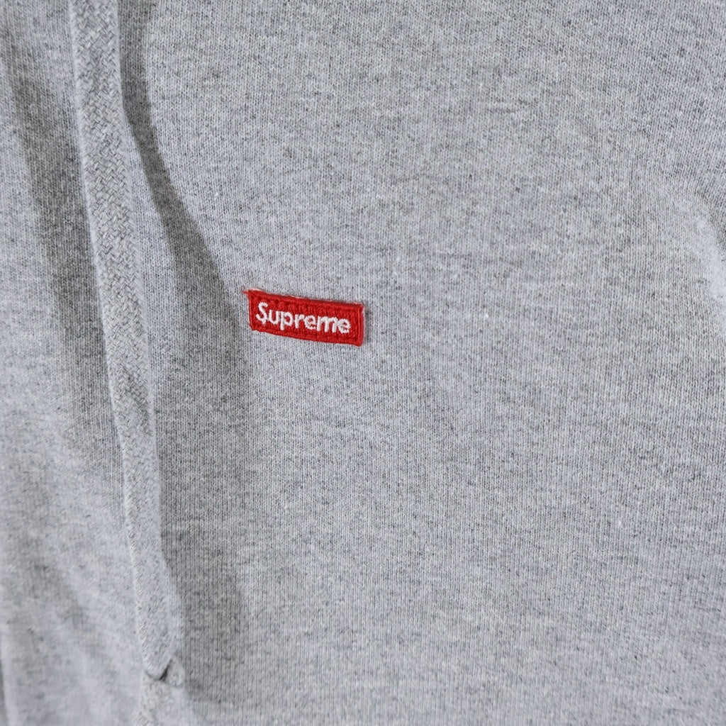SUPREME(シュプリーム) 16AW Small Box Thermal Zip Up Sweat スモールボックスロゴ 裏地花柄サーマル ジップアップ フーデッド スウェットパーカー グレー
