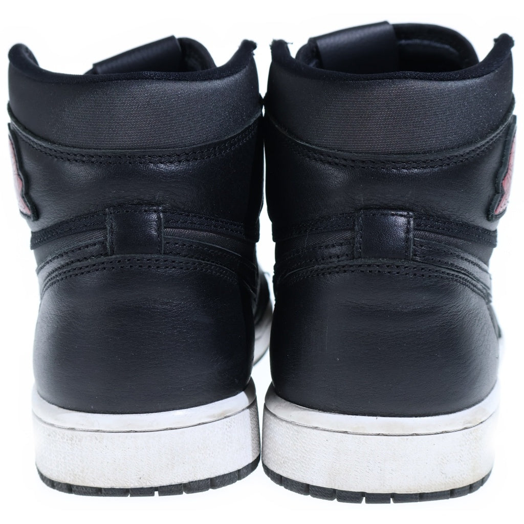 NIKE(ナイキ) AIR JORDAN RETRO HIGH OG BLACK METALLIC SILVER GYM RED エア ジョーダン 1 レトロ ブラック メタリックシルバー ジムレッド ハイカットスニーカー US9/27cm 555088-060