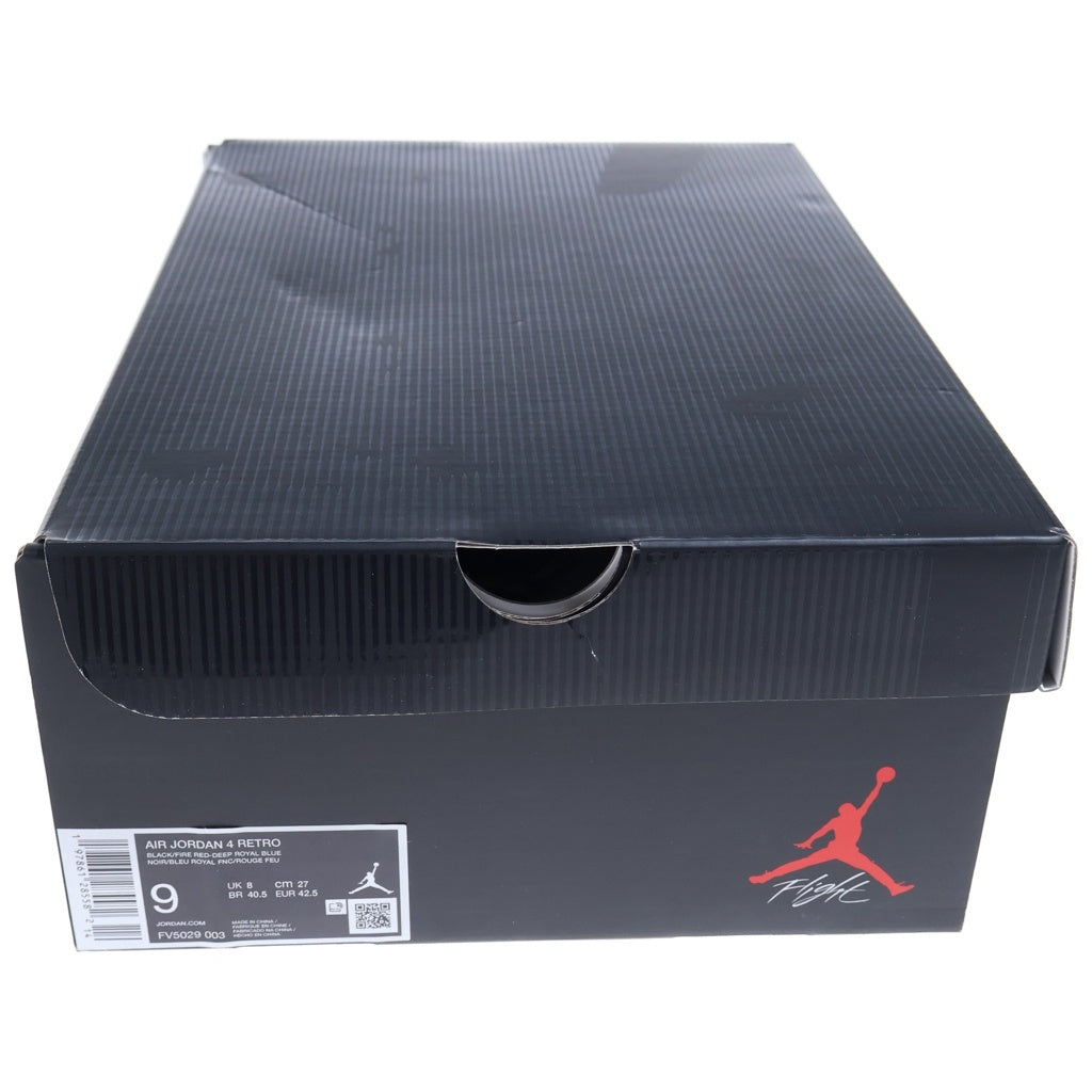 NIKE(ナイキ) JORDAN 4 RARE AIR ジョーダン レア エア ハイカットスニーカー ブラック/レッド US9/27cm FV5029-003