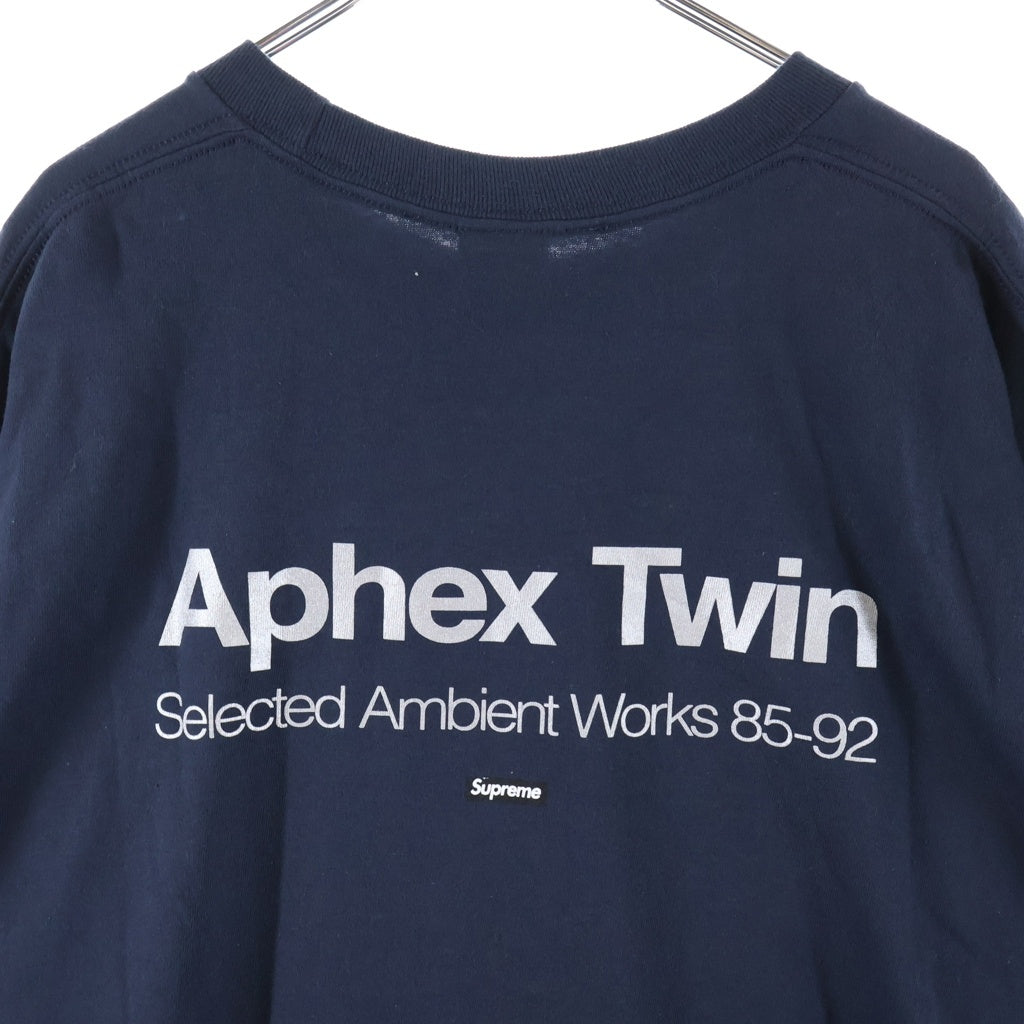 SUPREME(シュプリーム) 25SS ×APHEX TWIN Ambient Works Tee エイフェックスツイン アンビエント ワークス クルーネック半袖Tシャツ カットソー ネイビー
