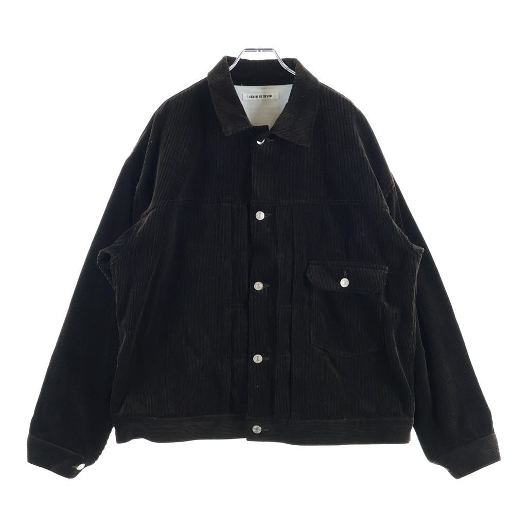 7×7(セブンバイセブン) 25AW 1ST TYPE CORDUROY JACKET ファースト タイプ コーデュロイ ジャケット ブラウン 800-5225030