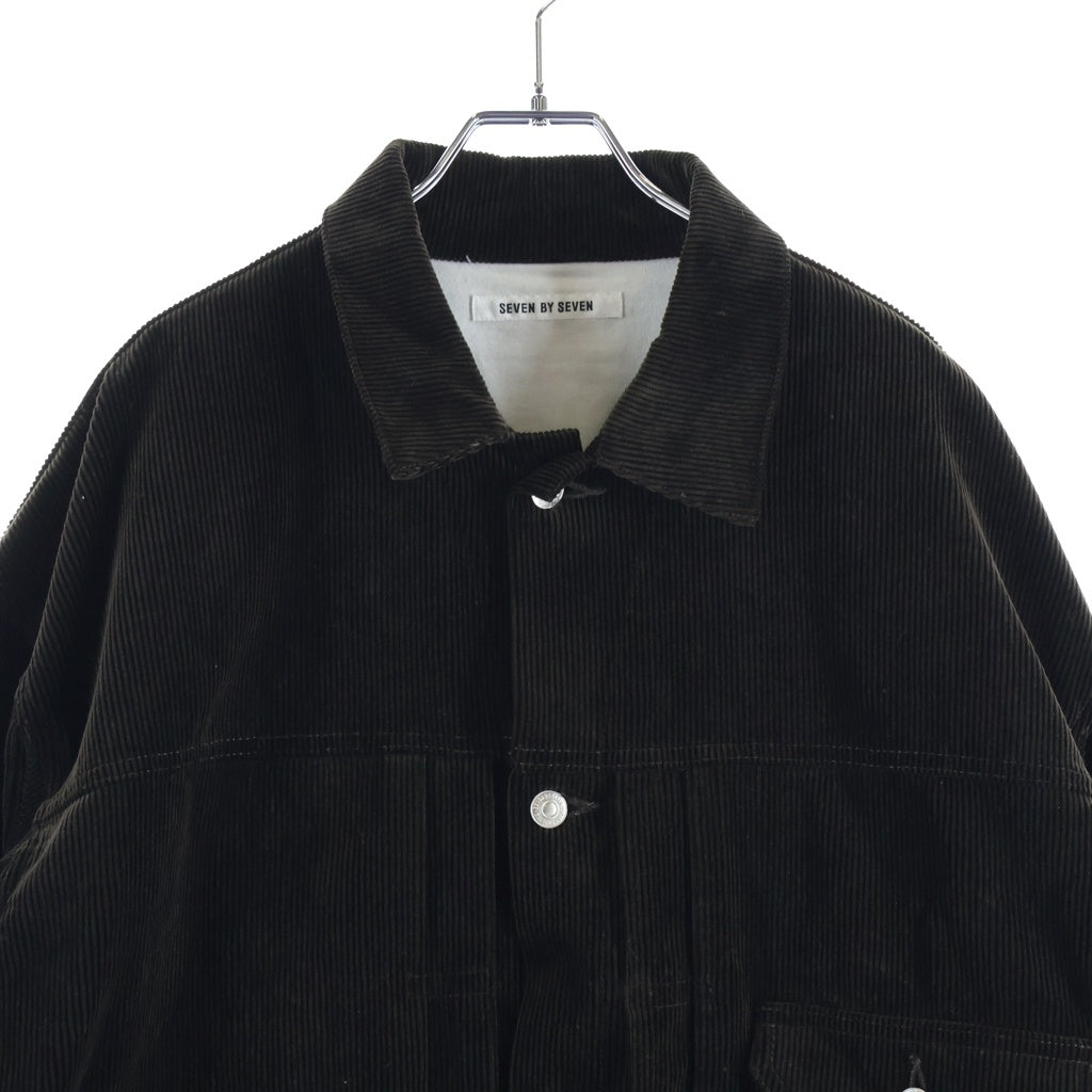 7×7(セブンバイセブン) 25AW 1ST TYPE CORDUROY JACKET ファースト タイプ コーデュロイ ジャケット ブラウン 800-5225030