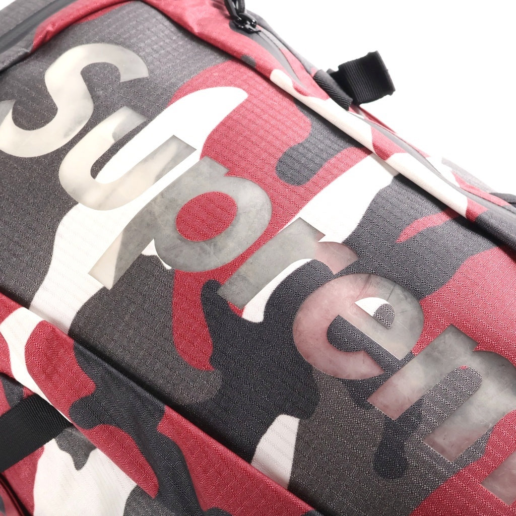 SUPREME(シュプリーム) 21SS Backpack Red Camo カモ柄 バックパック リュック レッド/ブラック/ホワイト