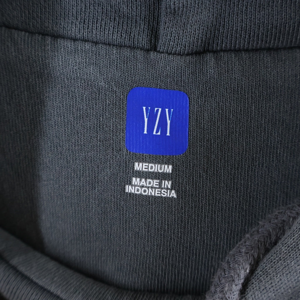 YEEZY GAP(イージーギャップ) コットン プルオーバースウェットパーカー フーディー チャコールグレー 003489