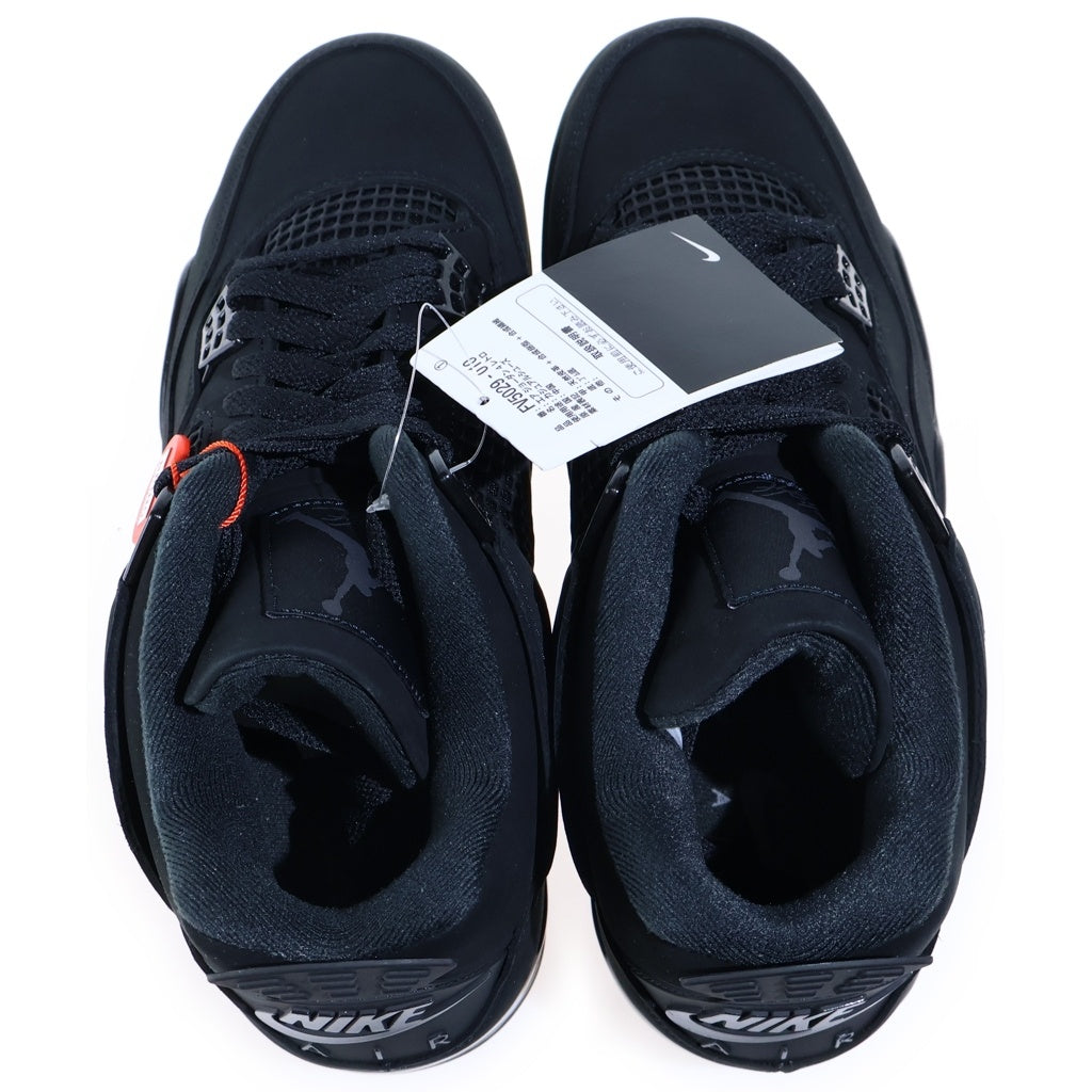 NIKE(ナイキ) AIR JORDAN BLACK CAT エアジョーダン 4 ブラックキャット ハイカットスニーカー ブラック US10.5/28.5cm FV5029‐010