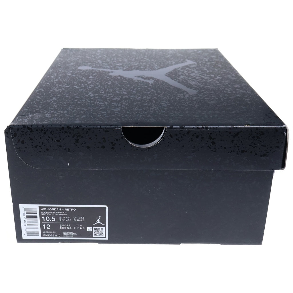 NIKE(ナイキ) AIR JORDAN BLACK CAT エアジョーダン 4 ブラックキャット ハイカットスニーカー ブラック US10.5/28.5cm FV5029‐010