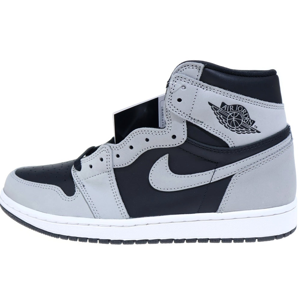 NIKE(ナイキ) AIR JORDAN HIGH OG SHADOW 2.0 エアジョーダン 1 シャドウ ハイカットスニーカー グレー/ブラック US10.5/28.5cm 555088-035