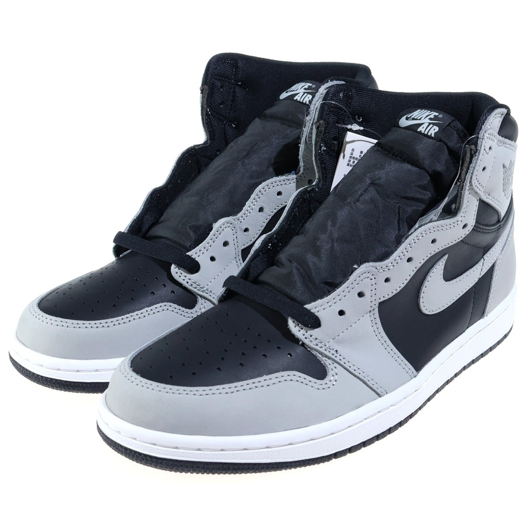 NIKE(ナイキ) AIR JORDAN HIGH OG SHADOW 2.0 エアジョーダン 1 シャドウ ハイカットスニーカー グレー/ブラック US10.5/28.5cm 555088-035