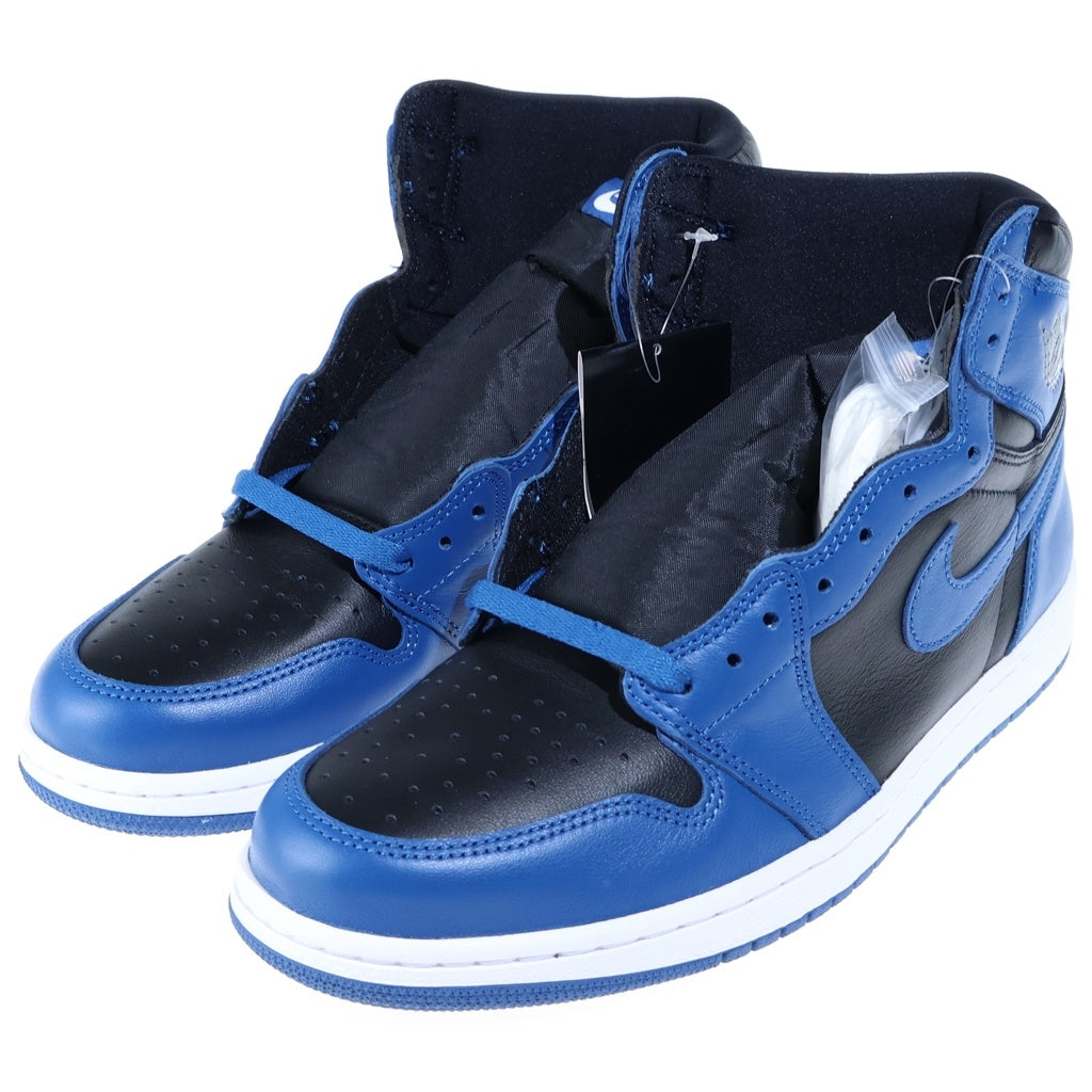 NIKE(ナイキ) AIR JORDAN RETRO HIGH OG エアジョーダン 1 レトロ ハイカットスニーカー ブルー/ブラック US10.5/28.5cm 555088-404