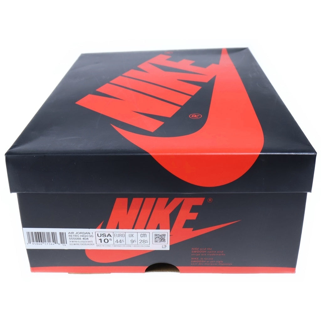NIKE(ナイキ) AIR JORDAN RETRO HIGH OG エアジョーダン 1 レトロ ハイカットスニーカー ブルー/ブラック US10.5/28.5cm 555088-404