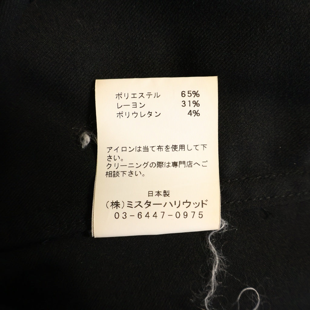 N.HOOLYWOOD(エヌハリウッド) ビッグシルエット シャツブルゾン ポリレーヨン スウィングトップ ブラック 282-SH08-013