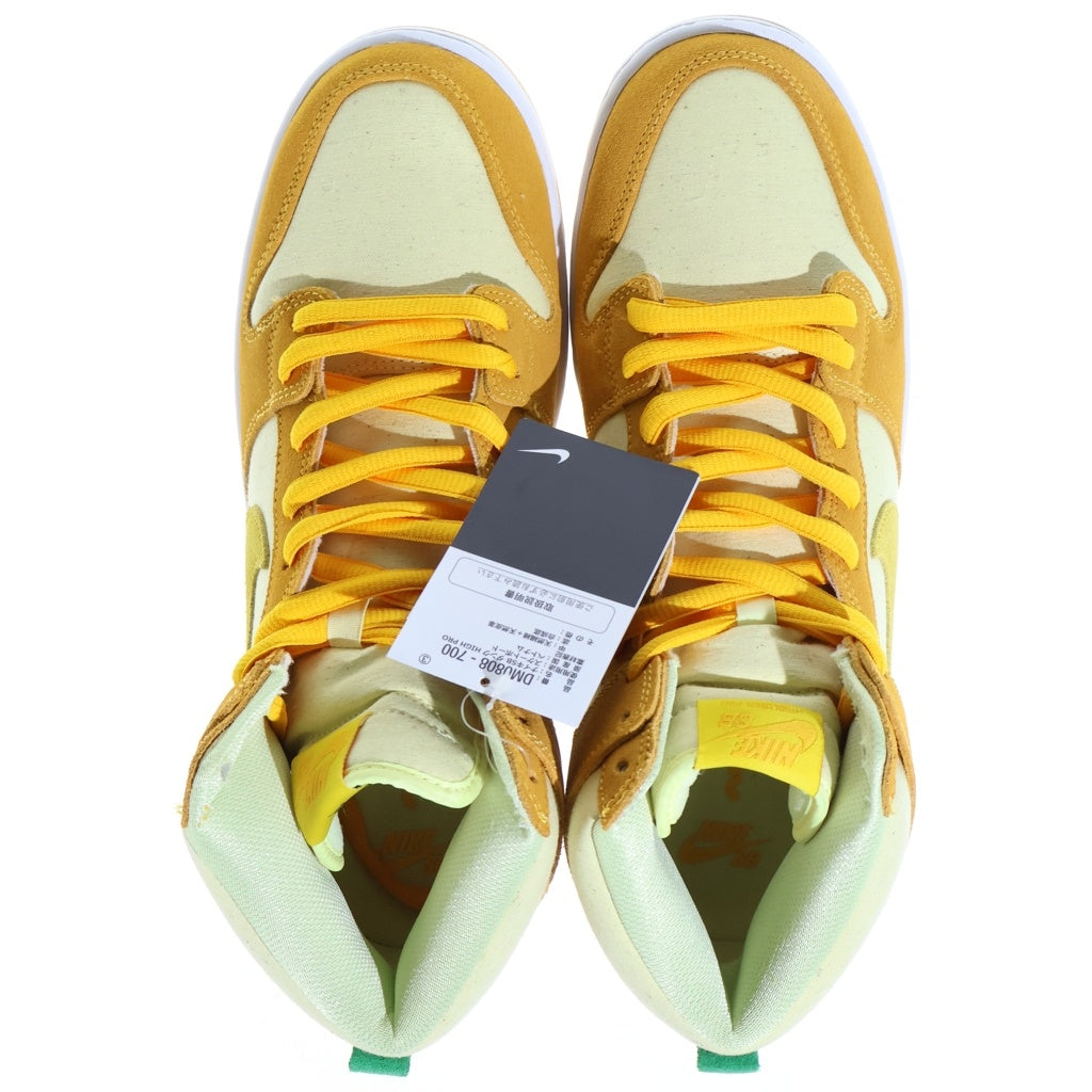 NIKE SB(ナイキエスビー) DUNK HIGH PINEAPPLE ダンク パイナップル ハイカットスニーカー イエロー US10.5/28.5cm DM0808-700